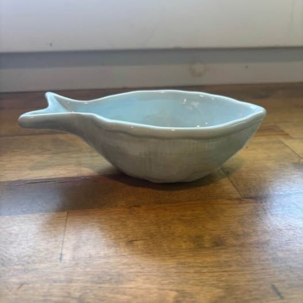 Mud Pie Fish Shaped Ceramic Bowl